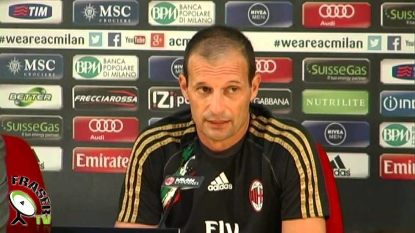 AC MILAN , Allegri pre Verona