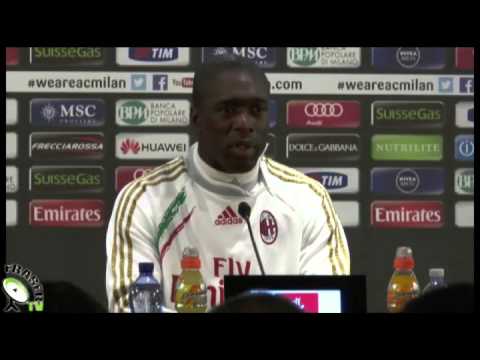 AC MILAN Conferenza Seedorf pre Bologna