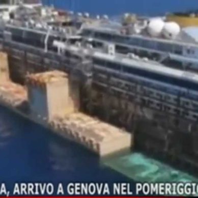 CONCORDIA, Arrivo a Genova…….