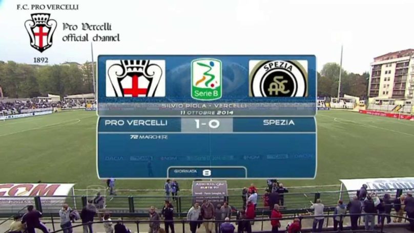 PRO VERCELLI vs SPEZIA 1 0 sintesi