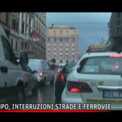 MALTEMPO, INTERRUZIONI STRADE e FERROVIE