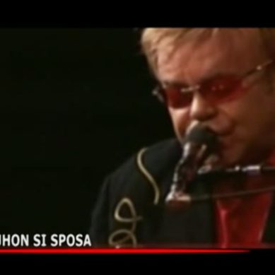 ELTON JHON SI SPOSA