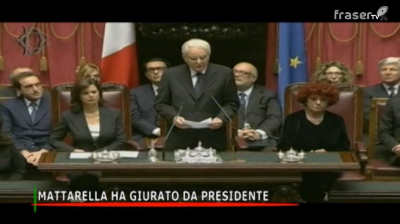 MATTARELLA HA GIURATO DA PRESIDENTE