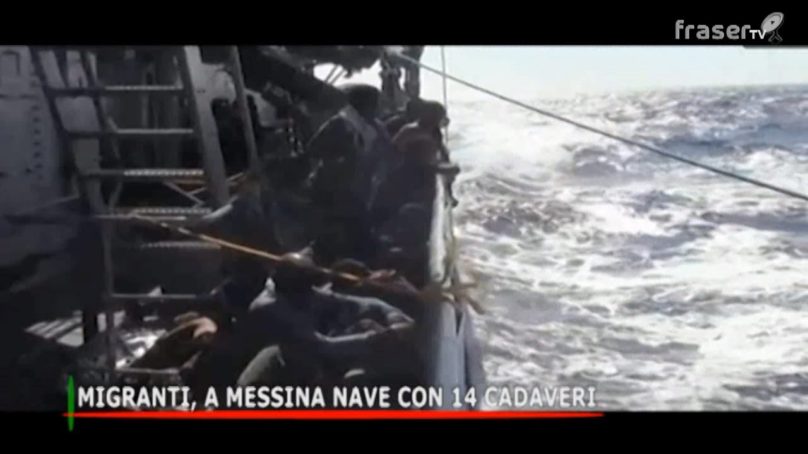 Migranti, a Messina nave con 14 cadaveri