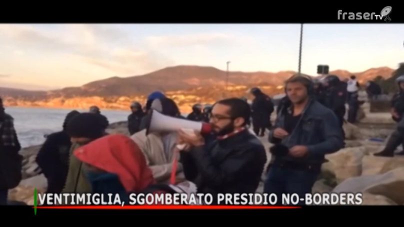 Ventimiglia, sgomberato presidio no – borders