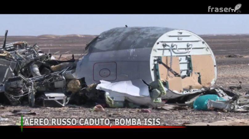 Aereo russo caduto, bomba Isis