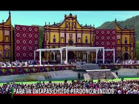 Papa in Chiapas chiede perdono a Indios