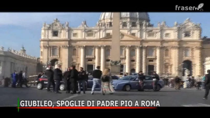 Giubileo, spoglie di Padre Pio a Roma