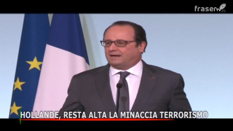 Hollande, resta alta la minaccia terrorismo