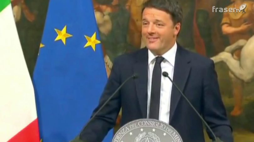 Il Premier Renzi annuncia le dimissioni dopo la bocciatura della riforma costituzionale