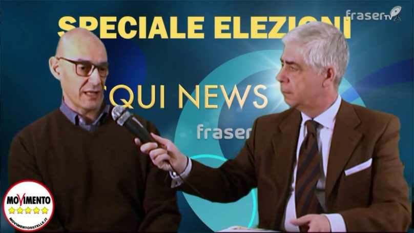 Fraser tv incontra i candidati alla poltrona di Sindaco di Acqui Terme.. Per il M5S Lorenzo Lucchini