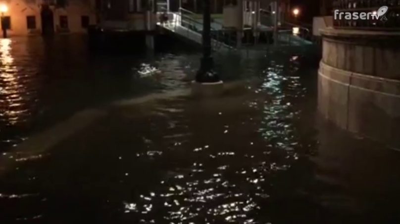 Acqua alta a Venezia, centro storico allagato